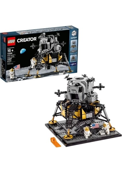 Creator Expert Nasa Apollo 11 Lunar Lander 10266 Yapım Oyuncak Seti Multicolor