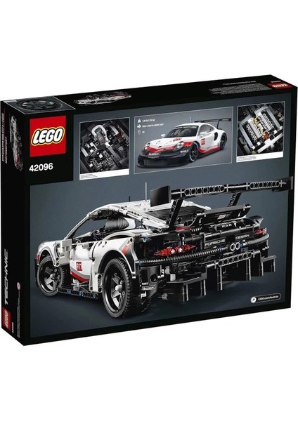 Technic Porsche 911 Rsr Yarış Arabası Model Yapı Seti 42096 Açılması Kolay Paketleme