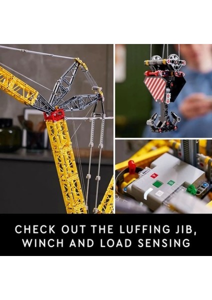 Technic Liebherr Paletli Vinç Lr 13000 42146 Yapı Seti Yellow/grey