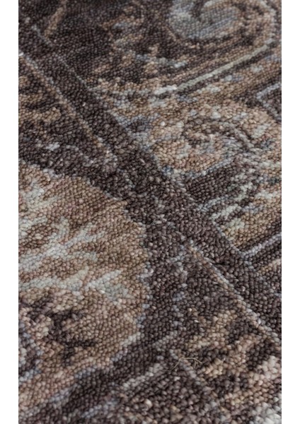 Taftan Tf 03 Smoke Grey Pakistan Overdyed Tarzı El Emeği ile Özel Tezgahlarda Üretilen Halı indirimleri