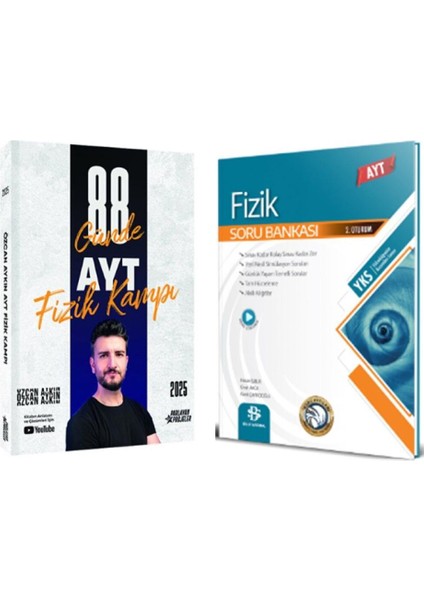 Özcan Aykın 2025 Ayt 88 Günde Fizik Kampı ve Bilgi Sarmal Ayt Fizik Soru Bankası