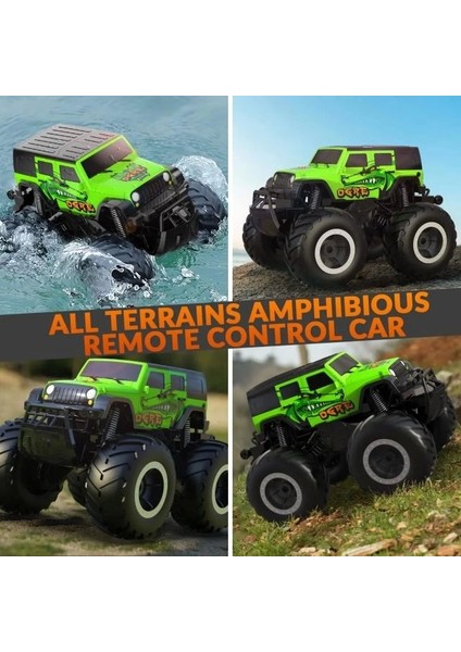 Exhobby Amfibi Uzaktan Kumandalı Araba 2.4ghz 1:20 Yeşil Suv fiyatları