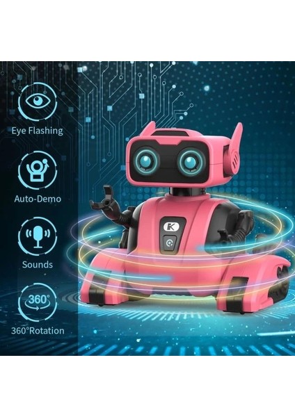 Kaekid 2.4ghz Uzaktan Kumandalı Robot Oyuncaklar Pembe
