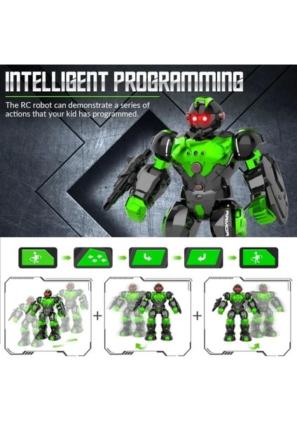 Exhobby Programmable Remote Control Robot Green