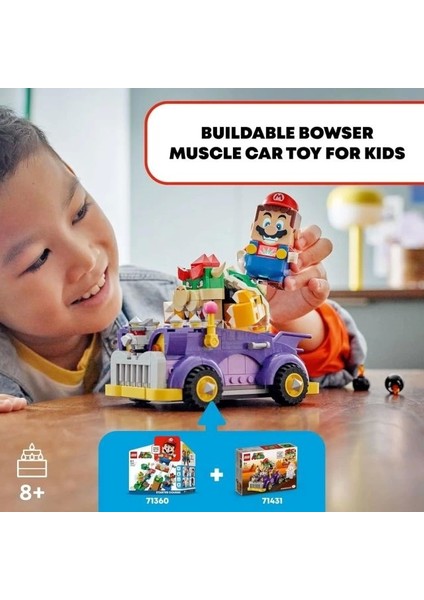Super Mario Bowser'ın Kas Arabası Genişletme Seti 71431 Multicolor