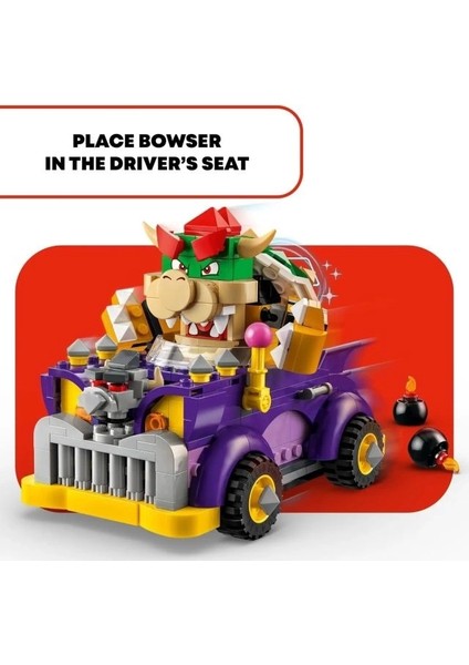 Super Mario Bowser'ın Kas Arabası Genişletme Seti 71431 Multicolor