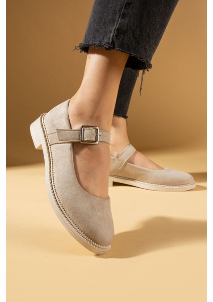 Toka Detaylı Rahat Taban Kadın Laofer Ayakkabı 59-4949-24SÜET modelleri