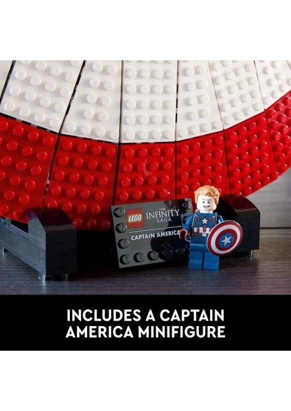 Marvel Kaptan Amerika'nın Kalkanı 76262 Model Kiti Red, White, Blue
