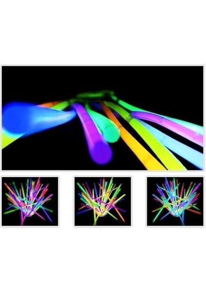 20 cm Fosforlu Kırılan Çubuk (10 Adet) Karanlıkta Parlayan Çubuk modelleri