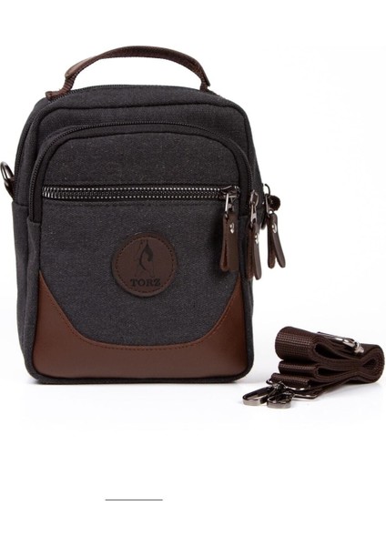 Kanvas Erkek El Çantası Omuz Askılı Cüzdan Telefon Için Günlük Çanta (Küçük Boy) fiyatları