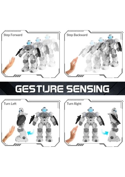 Exhobby Programmable Remote Control Robot White
