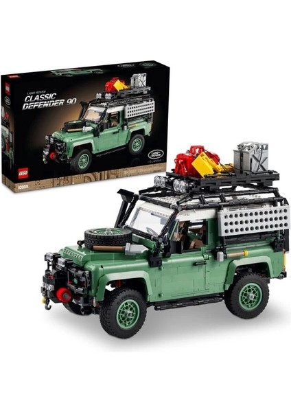 Icons Land Rover Classic Defender 90 Model Araba Yapım Seti 10317 Green/black