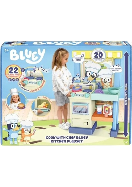 S11 Deluxe Aşçı ve Temiz Mutfak Oyun Seti Lacivert