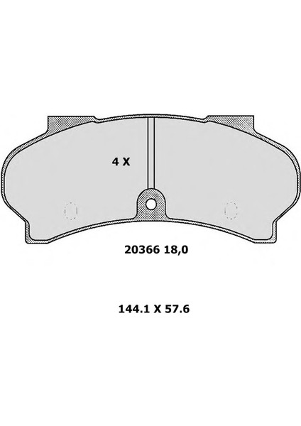 Ön Balata Fişsiz Peugeot J9 80-87 (18 Mm)