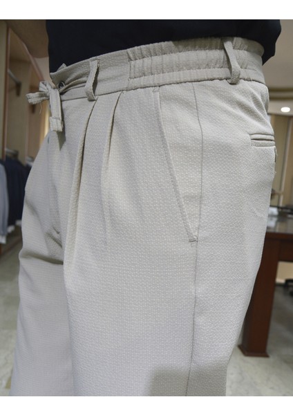 Manjogger Pleli Baggi Gofre Jogger Pantolon Siyah