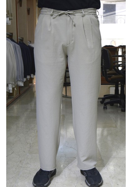 Manjogger Pleli Baggi Gofre Jogger Pantolon Siyah