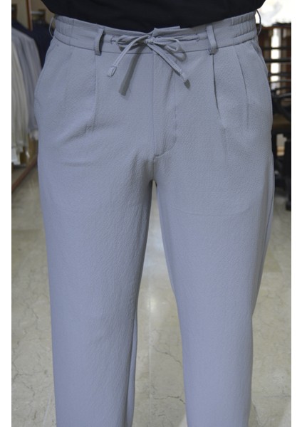 Manjogger Pleli Baggi Gofre Jogger Pantolon Siyah
