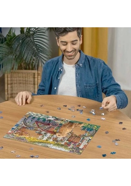 Bahçedeki Sevimli Köpekler 500 Parça Puzzle - 15036 Köpeklerle Yeşile Yolculuk
