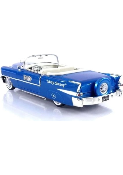 M&m'in 1956 Cadillac El Dorado Döküm Arabası ve Mavi Figür modelleri