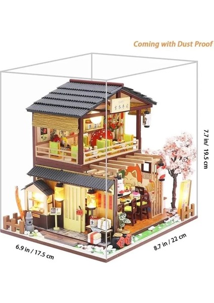 1:24 Ölçekli Dıy Minyatür Dollhouse Seti Japon Mağaza fiyatları