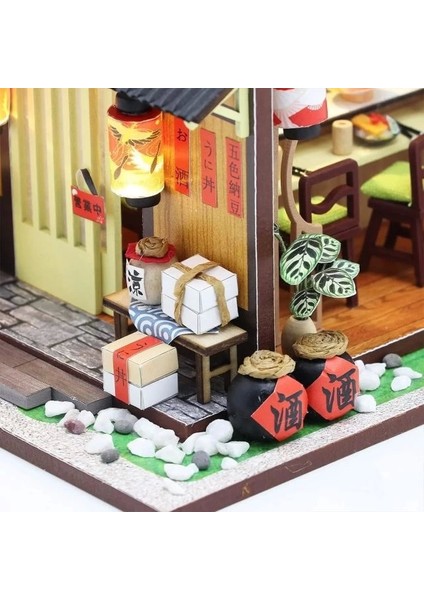 1:24 Ölçekli Dıy Minyatür Dollhouse Seti Japon Mağaza fırsatları
