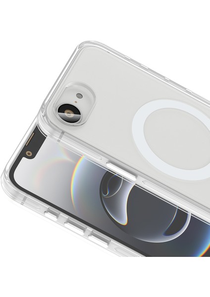 Apple iPhone 16E Kılıf Ultra Quality Sert Şeffaf Magsafe Şarj Özellikli Kripto Kapak modelleri