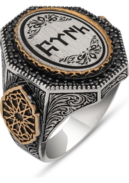 Göktürkçe Türk Yazılı 925 Gümüş Erkek Yüzük fiyatları