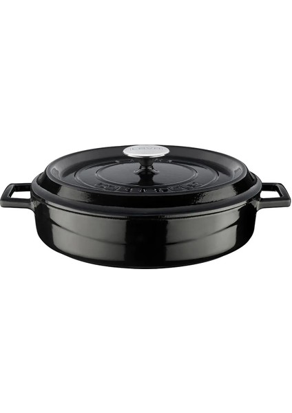 Tencere Ç.a. Yuvarlak Siyah Trendy Kapak 28 cm