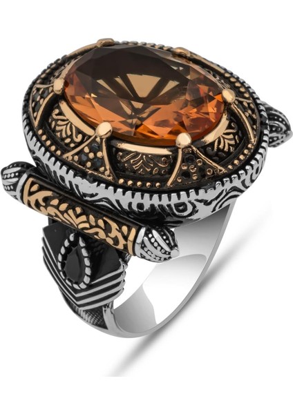 Zultanit Taşlı 925 Gümüş Erkek Yüzük fiyatları