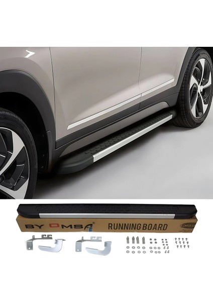 Peugeot Rifter Yan Basamak Seti - Gri, Uzun Şase, Nevada | (2019+) fırsatları