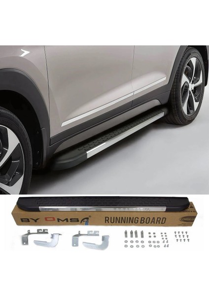 Hyundai Santa Fe Yan Basamak Seti - Krom, Nevada | (2018+)