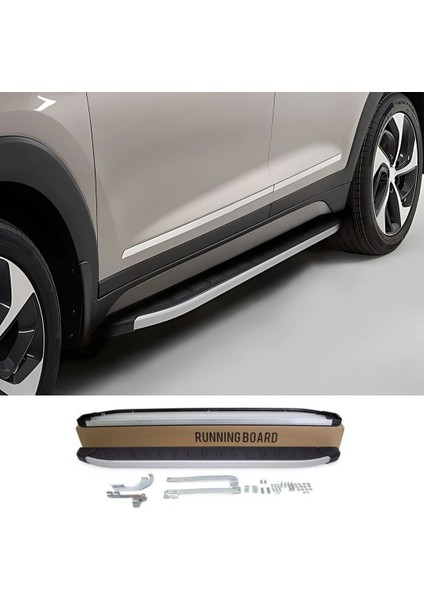 Skoda Karoq Yan Basamak Seti - Gri, Proside | (2018+)