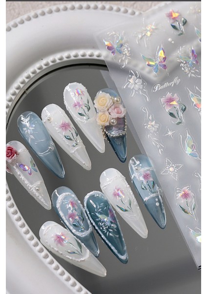 Tırnak Sticker Protez Tırnak Kalıcı Oje Süsleme, Nail Art Sticker modelleri