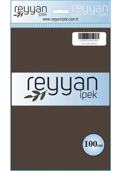 Ipek Düz Renk Oyalık Yazma 136 Kül Koyu