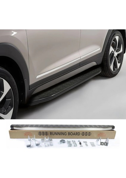 Ford Tourneo Custom Yan Basamak Seti - Siyah, Kısa Şase, Blackline | (2012-2023)