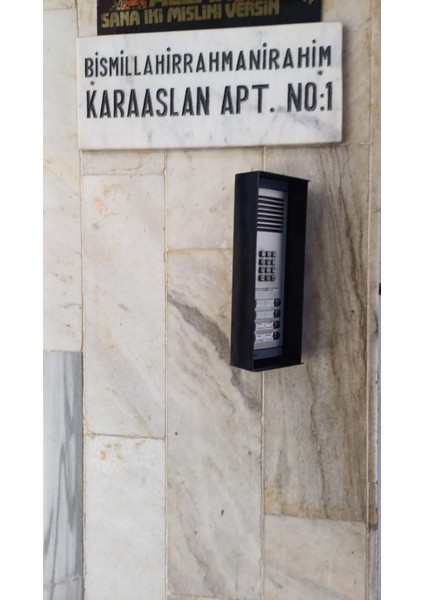 Açılı Diafon 15X50X10,5 Ap6 Zil Paneli, Metal Yön Çevirme ve Koruma Kutusu Antrasit indirimleri