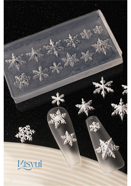 Nail Art Desen Kalıbı, Charm Tırnak Süsleme 3D Silikon Kalıp