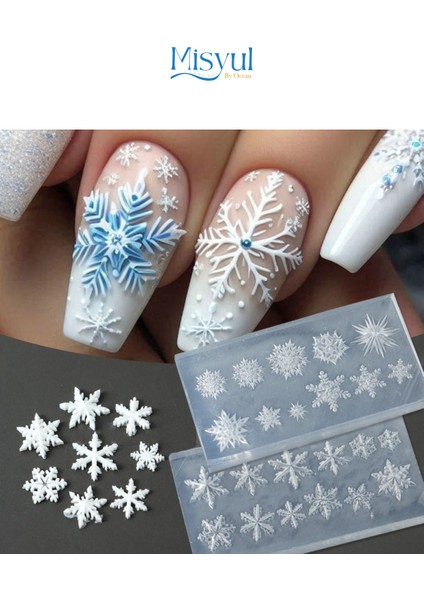 Nail Art Desen Kalıbı, Charm Tırnak Süsleme 3D Silikon Kalıp