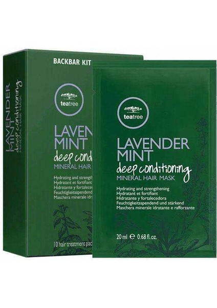 Tea Tree Lavender Mint Deep Conditioning Mineral Saç Maskesi 10X20ML