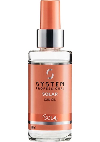 System Solar Güneşten Koruyucu Saç Bakım Yağı 100ML