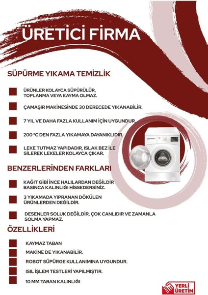 Su Emici Yumuşak Kaymaz Taban Sünger Dolgulu Pamuksu Doku Yıkanabilir Dekoratif Banyo Paspası