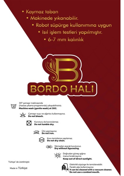 Su Emici Yumuşak Kaymaz Taban Sünger Dolgulu Pamuksu Doku Yıkanabilir Dekoratif Banyo Paspası