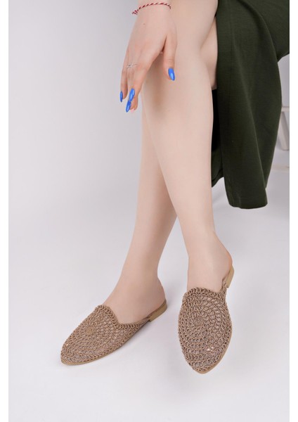 Hst-20 Hasır Kadın Terlik Örgü Dış Mekan ve Ev Terliği fiyatları