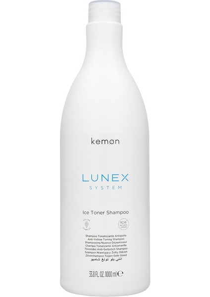 Lunex Ice Toner Boyalı Saçlar Bakım Şampuanı 1000ML