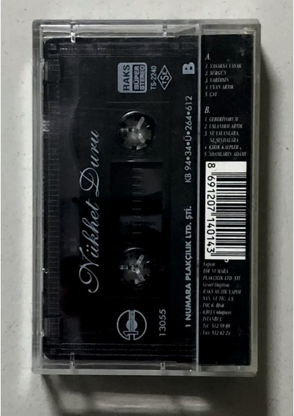 Nükhet Duru Kaset (Orjinal Dönem Baskı)