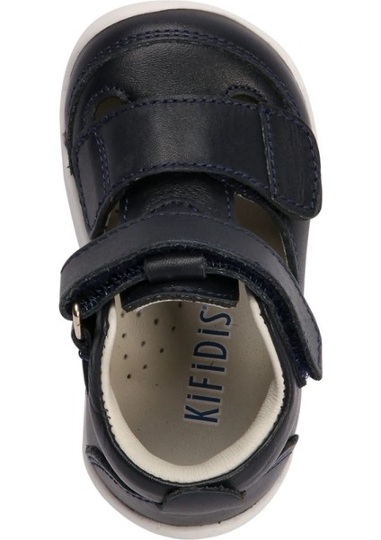 Kifidis KP50 Kifidis-Kids Ilk Adım Unisex Çocuk Deri Ayakkabı 19-25 Düz Lacivert