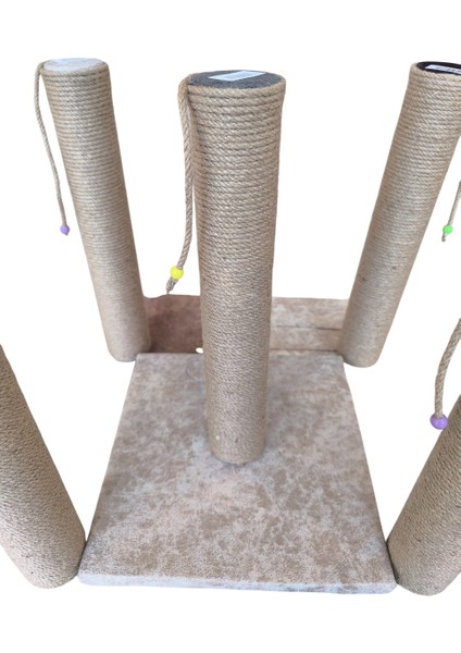 Kare Tabanlı Doğal Jut Kedi Tırmalama Tahtası 40 cm Karışık modelleri