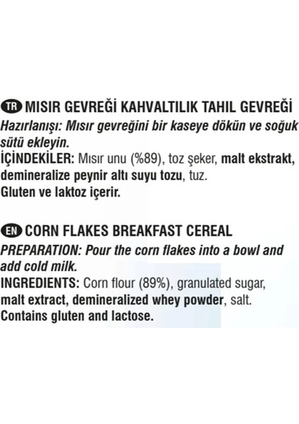 Turk Garden Corn Flakes Mısır Gevreği 500 gr Paket fiyatları