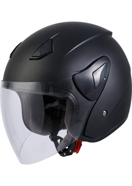 Sw 733 Mat Siyah Yarım Kask
