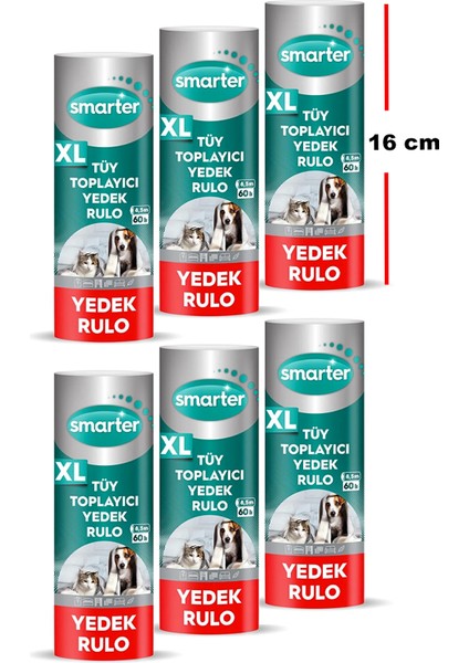 Xl Tüy Toplayıcı Yedek Rulo 6 Lı